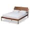 Baxton Studio Giuseppe Modern and Contemporary Walnut Brown Finished Full Size Platform Bed 183-11048-Zoro - alternate 3